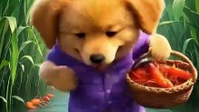 The Cutest Chef in the World! 🐶🐾 | Puppy’s Seafood Feast   #ai #PuppyChef #GoldenRetriever