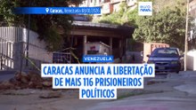 Venezuela anuncia a libertação de 116 presos políticos, elevando o número total para 133