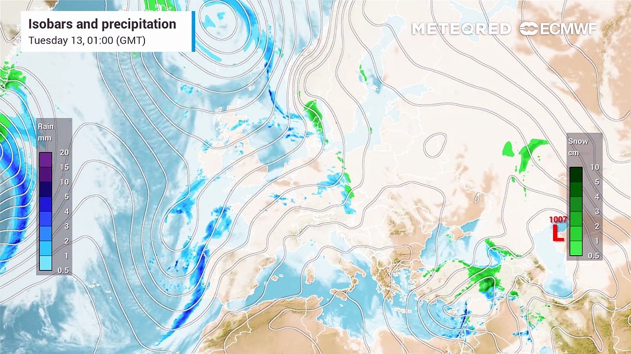 UK rain maps show rising flood risk as heavy rain meets melting snow