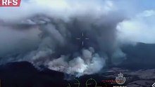 Aerial view of Wadbilliga NP bushfire