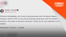 Trump umum Tarif 25% ke atas rakan dagang Iran