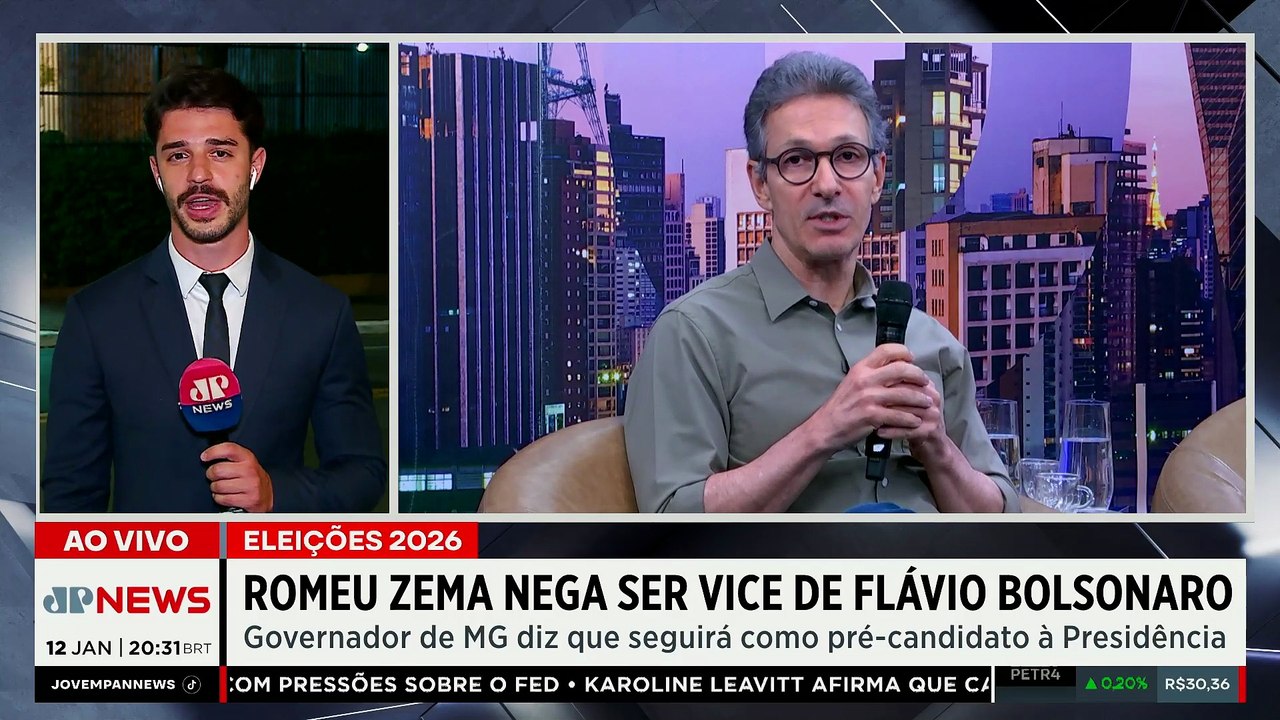 "Meu foco é Minas": Zema nega composição como vice de Flávio Bolsonaro para 2026