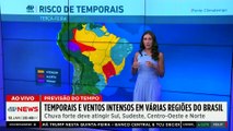Previsão do Tempo: Chuva forte, temporais e ventos intensos pelo país