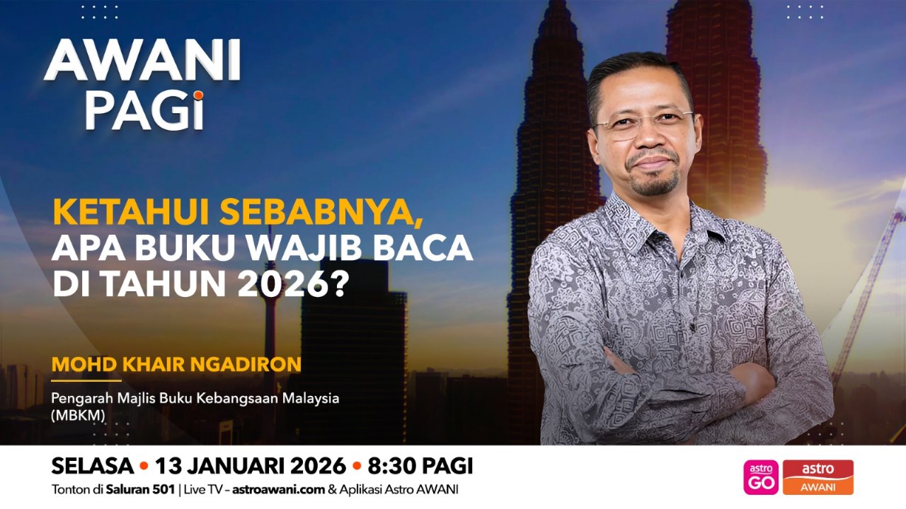 AWANIPagi: Cinta buku | Ketahui sebabnya, apa buku wajib baca di tahun 2026