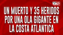 Ola gigante y tragedia en la costa atlantica: Crónica desde el lugar de los hechos