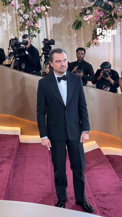 Leonardo DiCaprio posed for pics at the 2026 Golden Globes