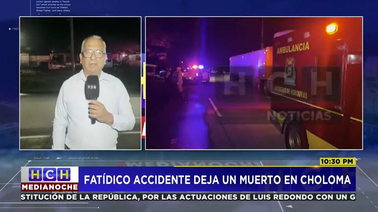 Hombre de 35 años de edad perece tras ser atropellado por un vehículo en la carretera de Choloma a Puerto Cortés