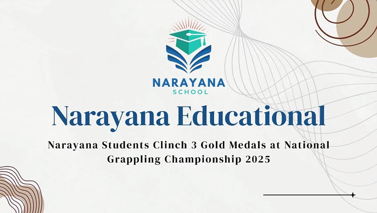 Narayana Students Win 3 Golds at National Grappling 2025
