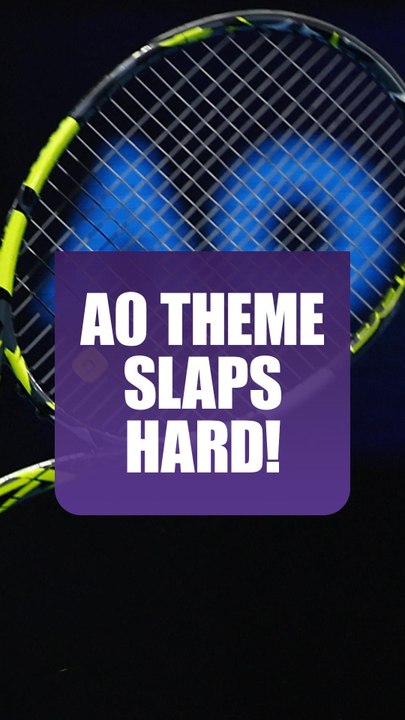 AO theme slaps hard! #AO #A2026 #tennis #shorts