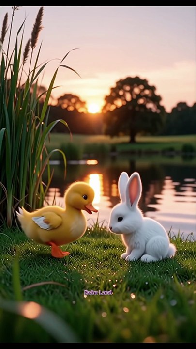 Cute Rabbit & Duck .🦆🐰
