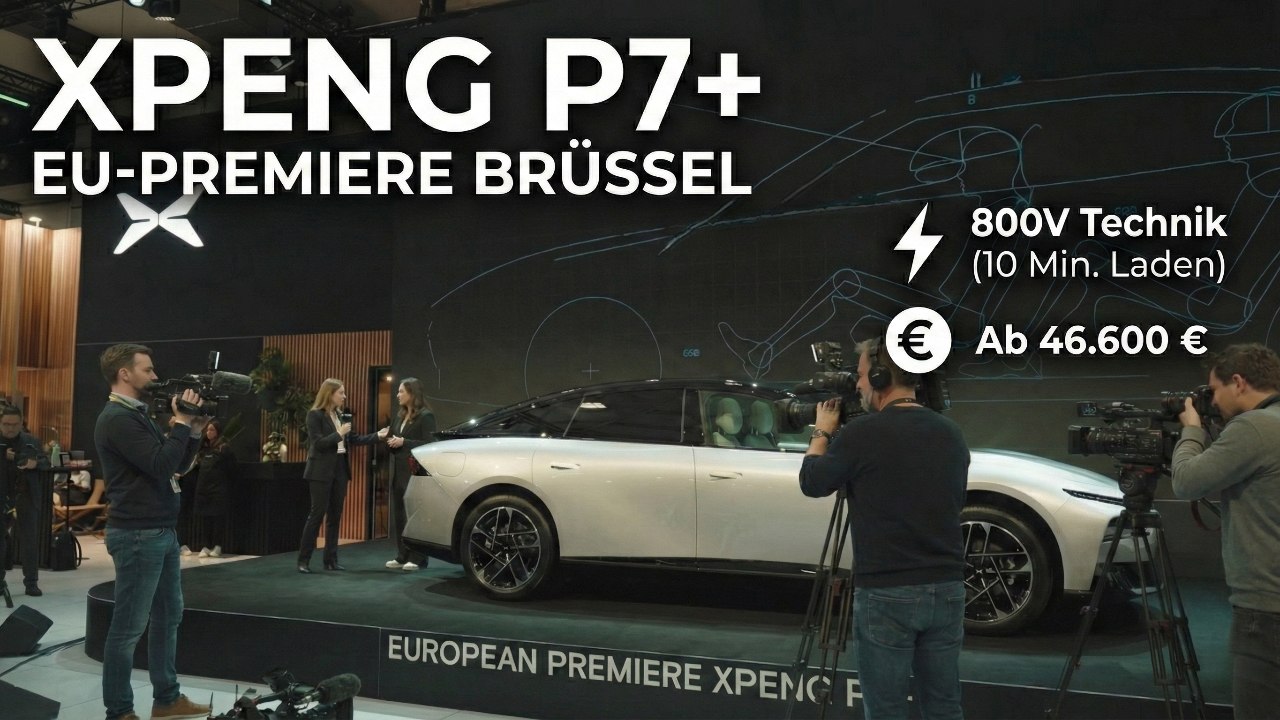 Xpeng P7+ gegen Tesla? Neue China-Limousine startet durch | Brüssel Stream