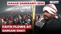Makar Sankranti at Sangam Ghat: Devotees Gather in Prayagraj for Ekadashi Bath