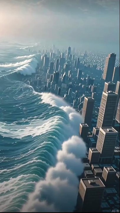 Tsunami géant 🌊😳‼️
