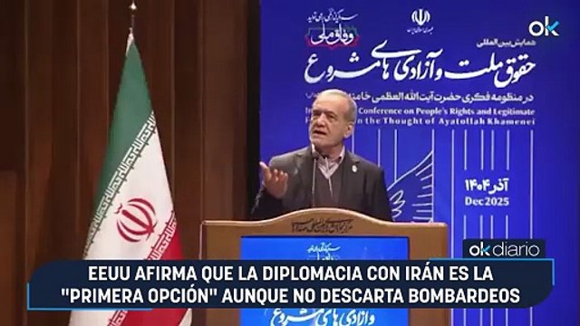 EEUU afirma que la diplomacia con Irán es la primera opción aunque no descarta bombardeos