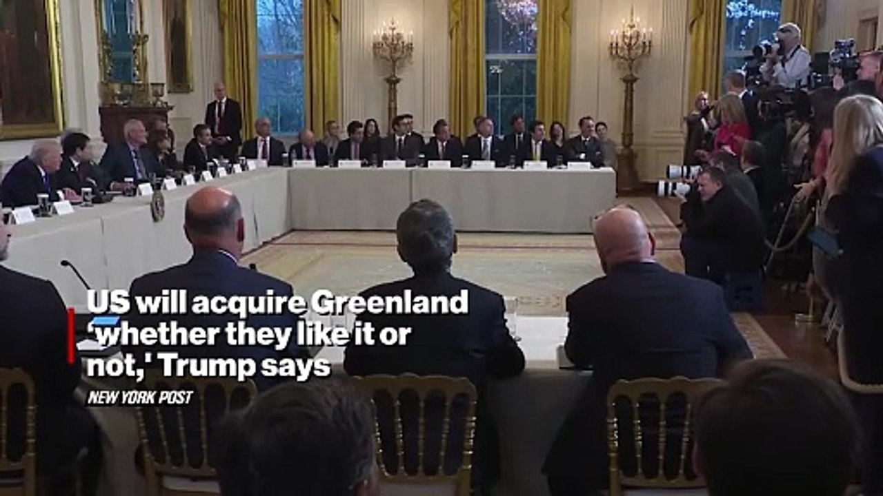 US Will Acquire Greenland ‘Whether They Like it or Not,' Trump Says