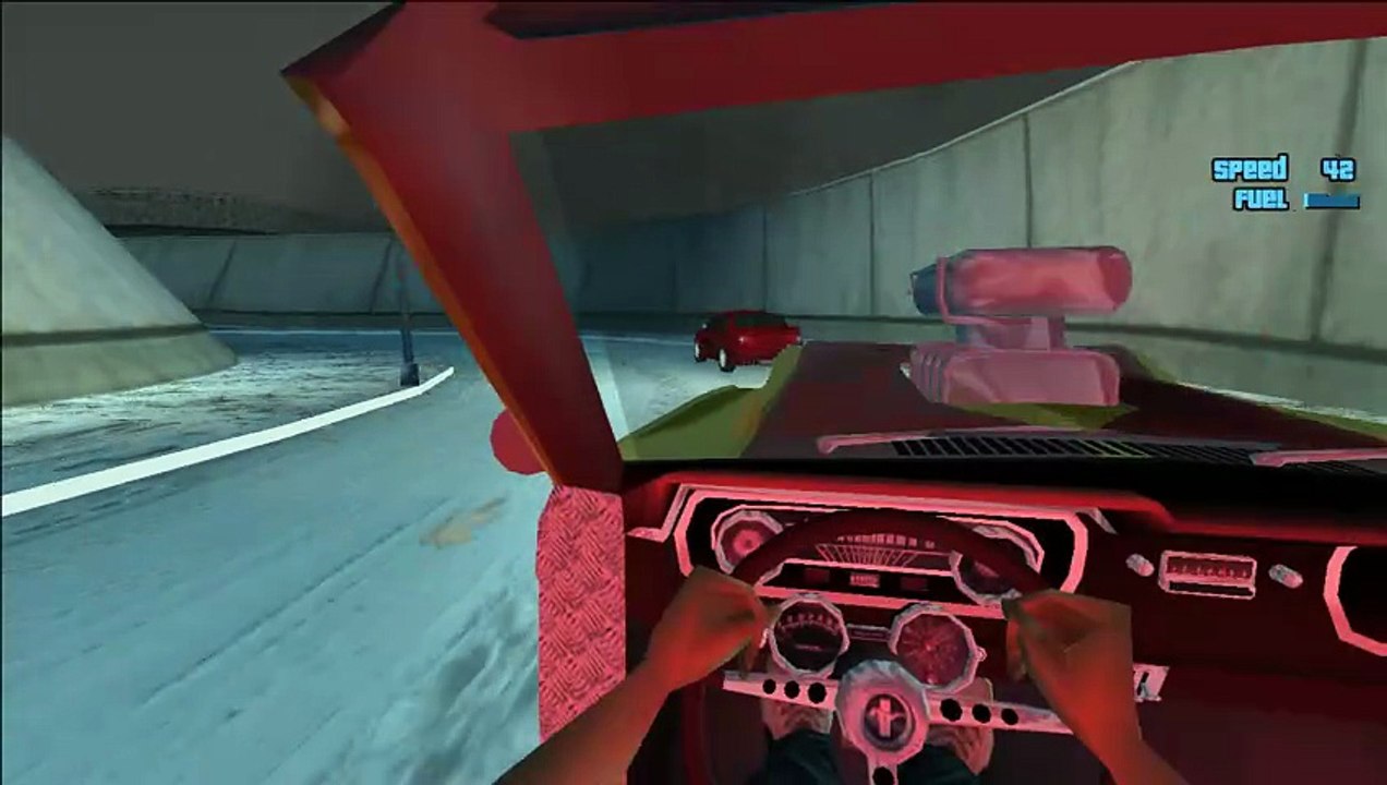 GTA Vice City: Need For Speed Underground,  Snow Conversion | Video - 8, First-person view.