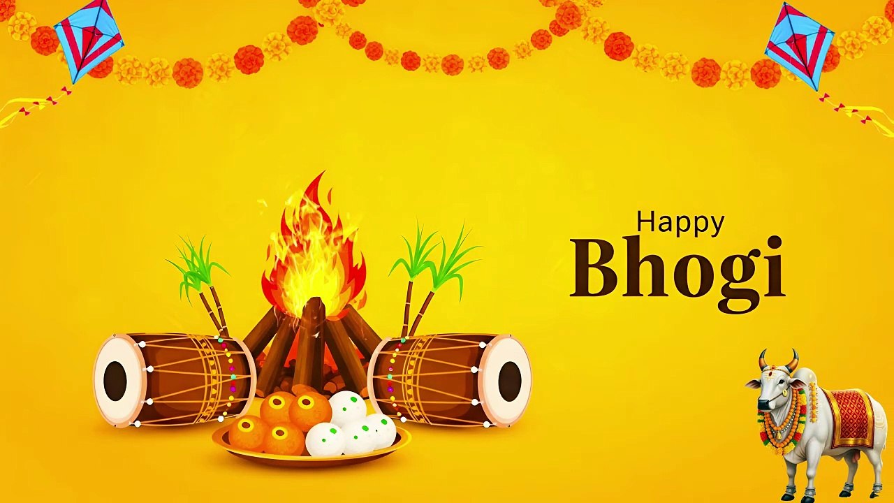 Happy Bhogi Festival 🌾🔥 | Bhogi Wishes 2026 | Bhogi Sankranthi Greetings