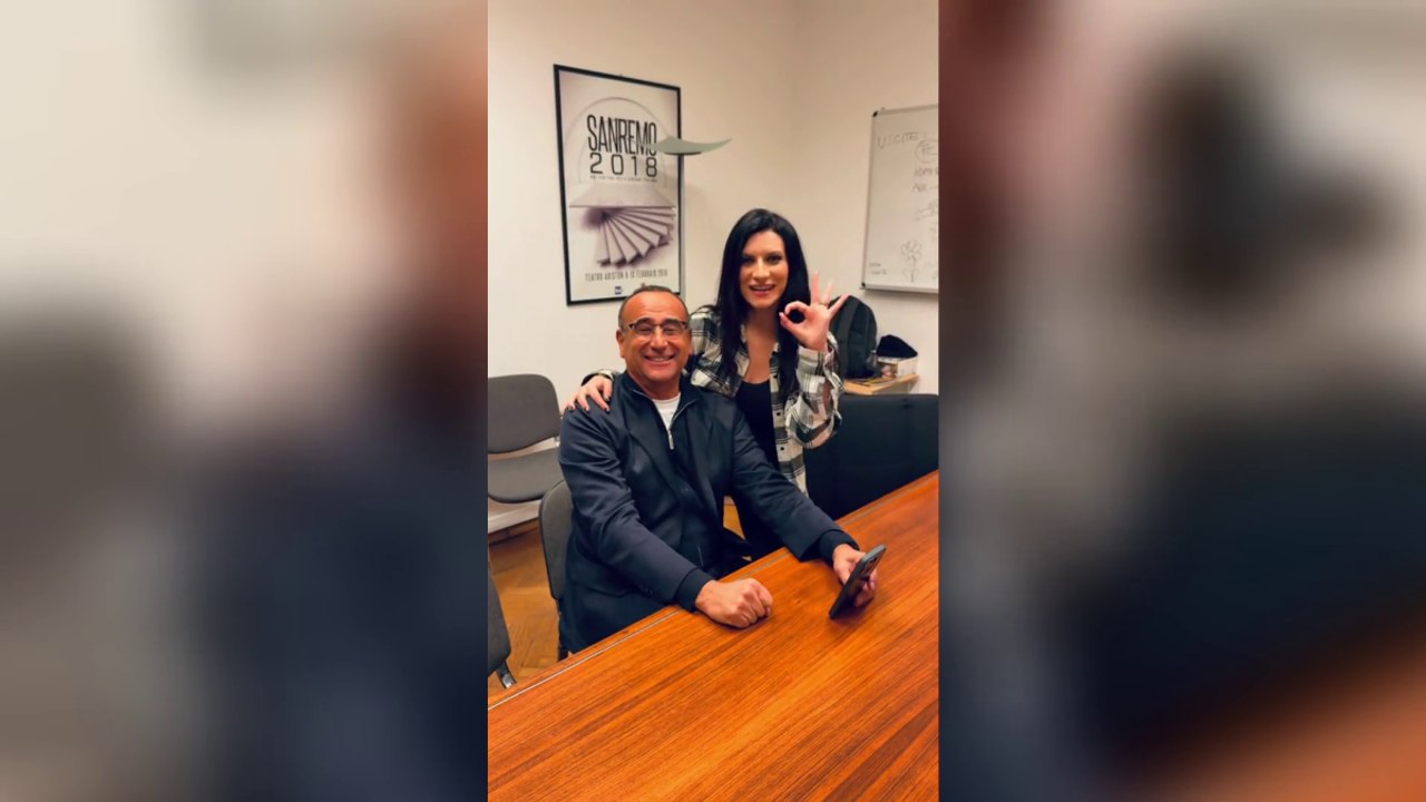 Laura Pausini co-condurrà Sanremo con Carlo Conti: il video ironico postato dalla cantante sui social