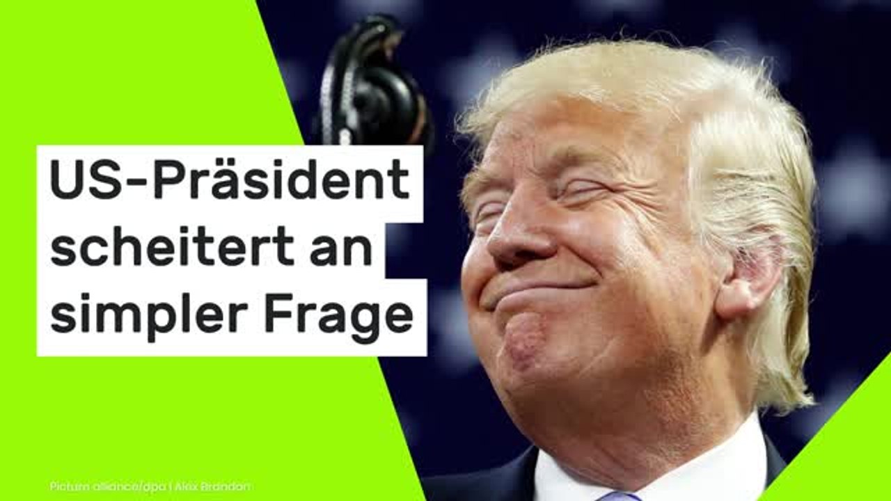 Donald Trump: Wortsalat statt klarer Antwort - US-Präsident scheitert an simpler Frage