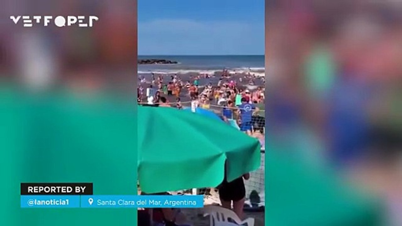 A meteotsunami unleashes chaos in Santa Clara del Mar, Argentina