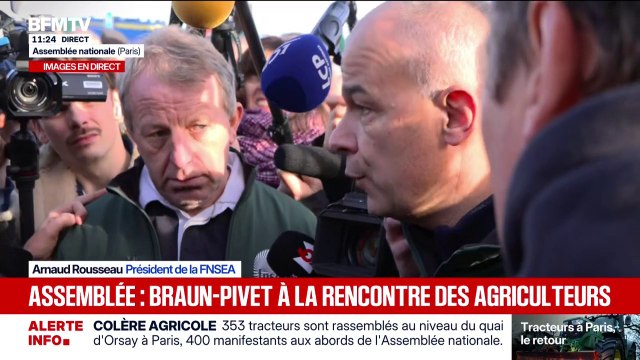 Nous avons besoin d'un budget : échange entre le président de la FNSEA Arnaud Rousseau et la présidente de l'Assemblée Yaël Braun-Pivet