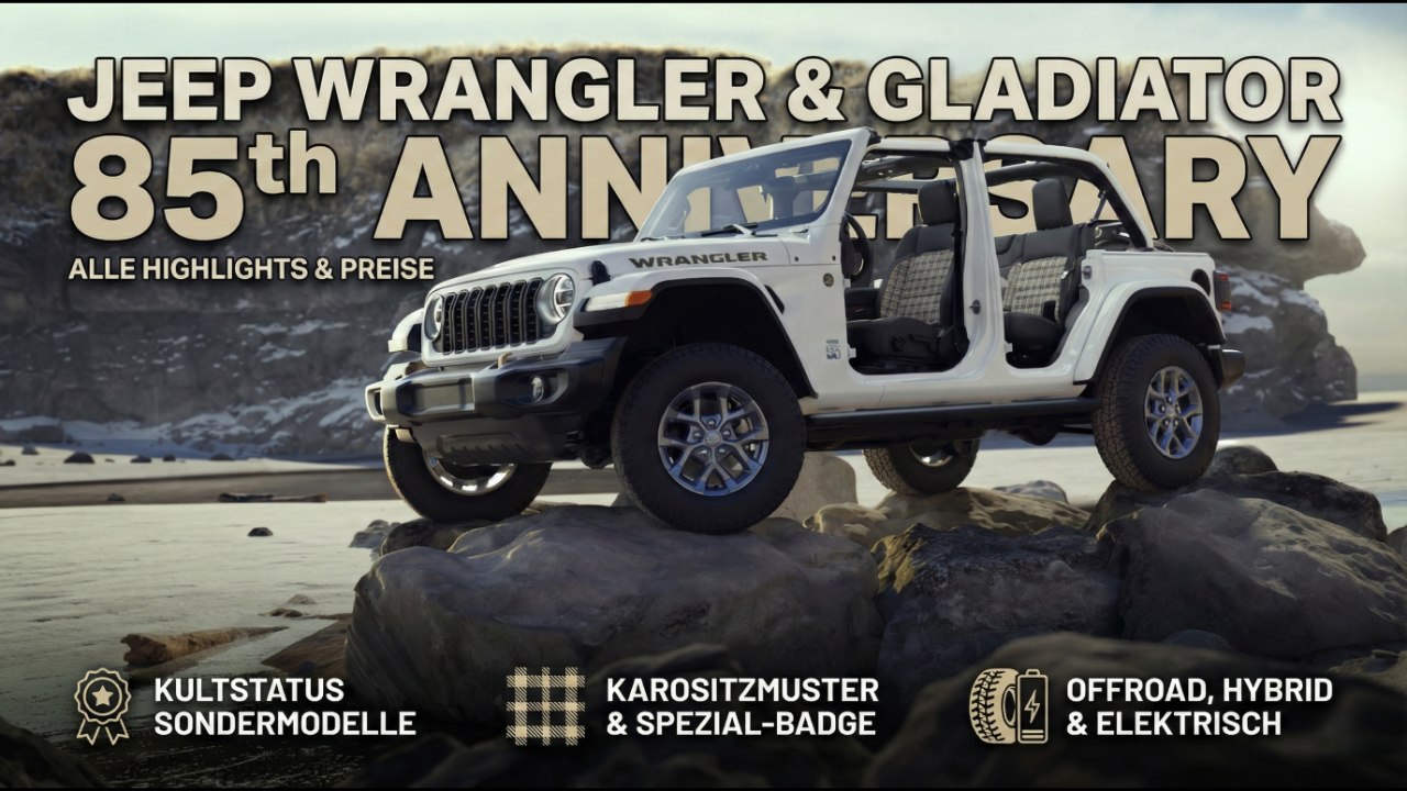 Jeep Wrangler & Gladiator 2026 – das steckt in der 85th Edition