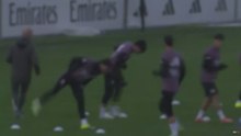 Álvaro Arbeloa, first Real Madrid training session
