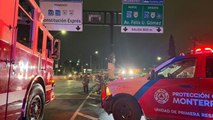VIDEO | Conductor muere calcinado tras fuerte choque en avenida Garza Sada en Monterrey