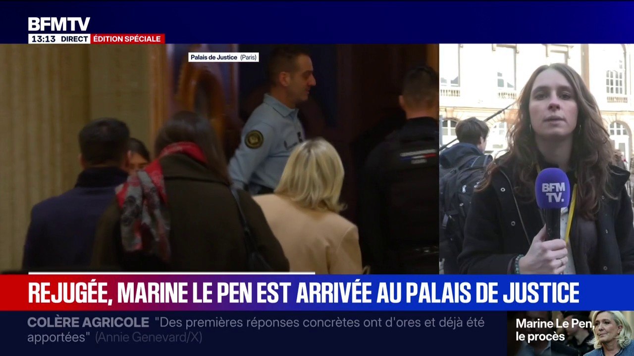Procès en appel du RN: Marine Le Pen est arrivée en toute discrétion au palais de justice de Paris