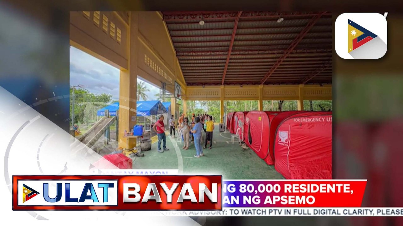 Albay, naghahanda sa potensyal na pagdami pa ng ililikas dahil sa pag-aalburoto ng Bulkang Mayon | Connie Calipay-PNA
