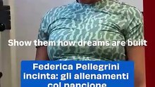 Federica Pellegrini incinta: gli allenamenti col pancione