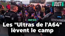 Les agriculteurs « lèvent le barrage » de l’A64, après le déploiement des forces de l’ordre
