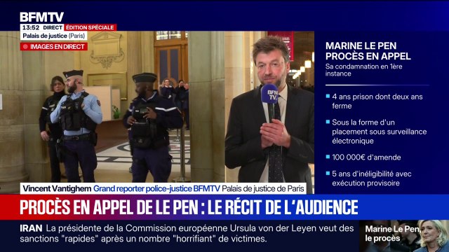 Procès en appel du RN: arrivée de Marine Le Pen, rappel des faits... Le récit de ce début d'audience