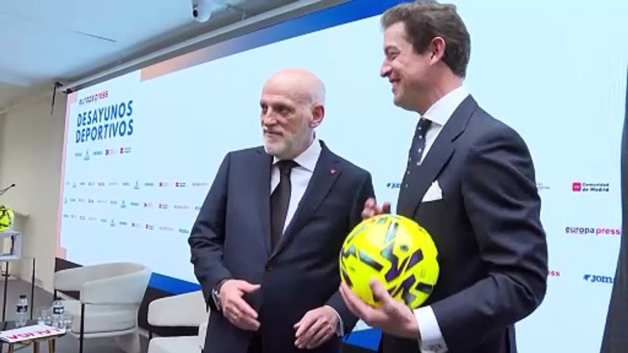 El presidente de LaLiga, Javier Tebas, protagoniza los Desayunos Deportivos de Europa Press