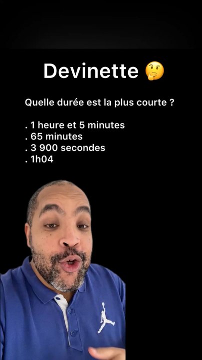 Quelle est la durée la plus courte ? 🤔 #enigme #devinette #reflexion #logique