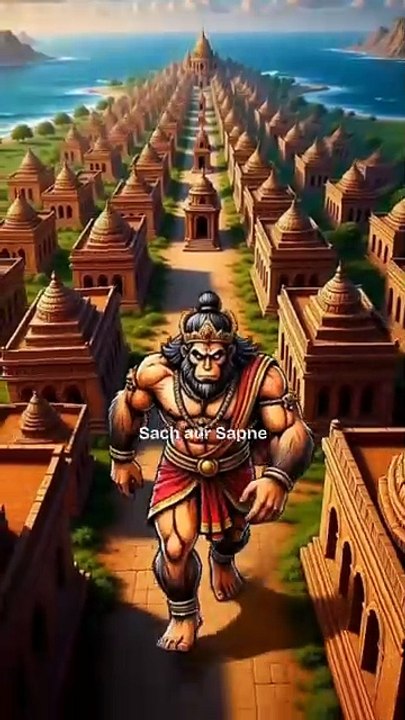 हनुमान जी के द्वारिका पहुंचते ही आया भूकंप! 😱🚩 | Hanuman Power Story | Krishna Bhakti #hanumanji