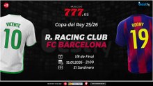 El Racing pone a prueba al Barça