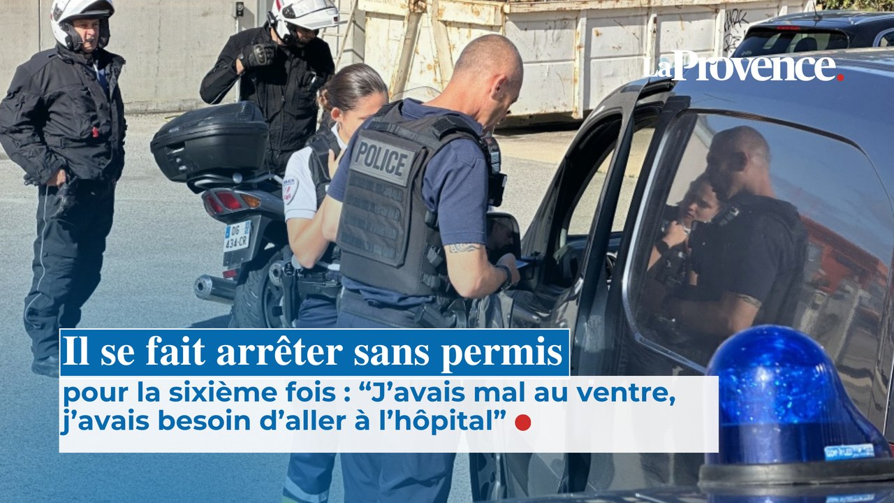 Il se fait arrêter sans permis pour la sixième fois : “J’avais mal au ventre,  j’avais besoin d’aller à l’hôpital”