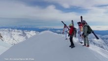 La fiamma olimpica di Milano-Cortina sul massiccio del Monte Rosa