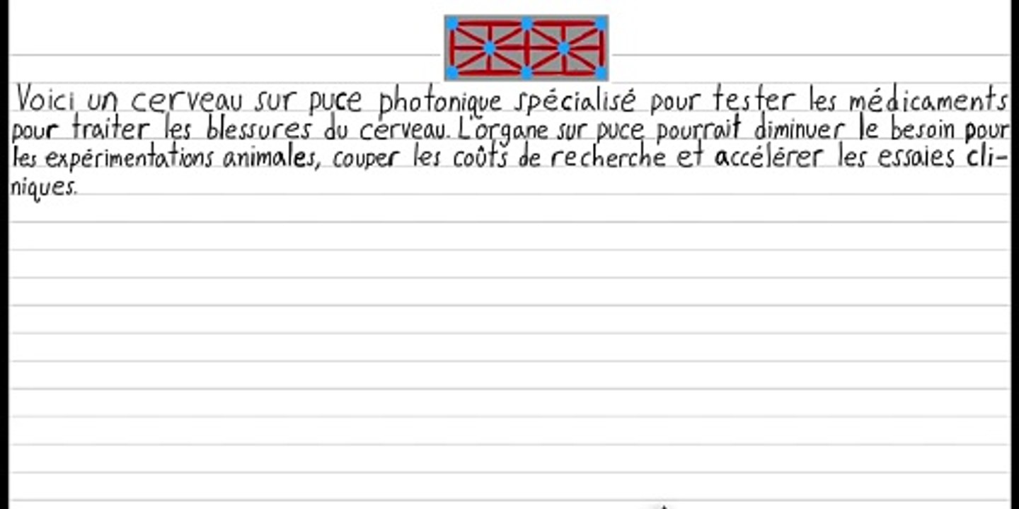 Organe sur puce pour tester les médicaments pour traiter les blessures du cerveau