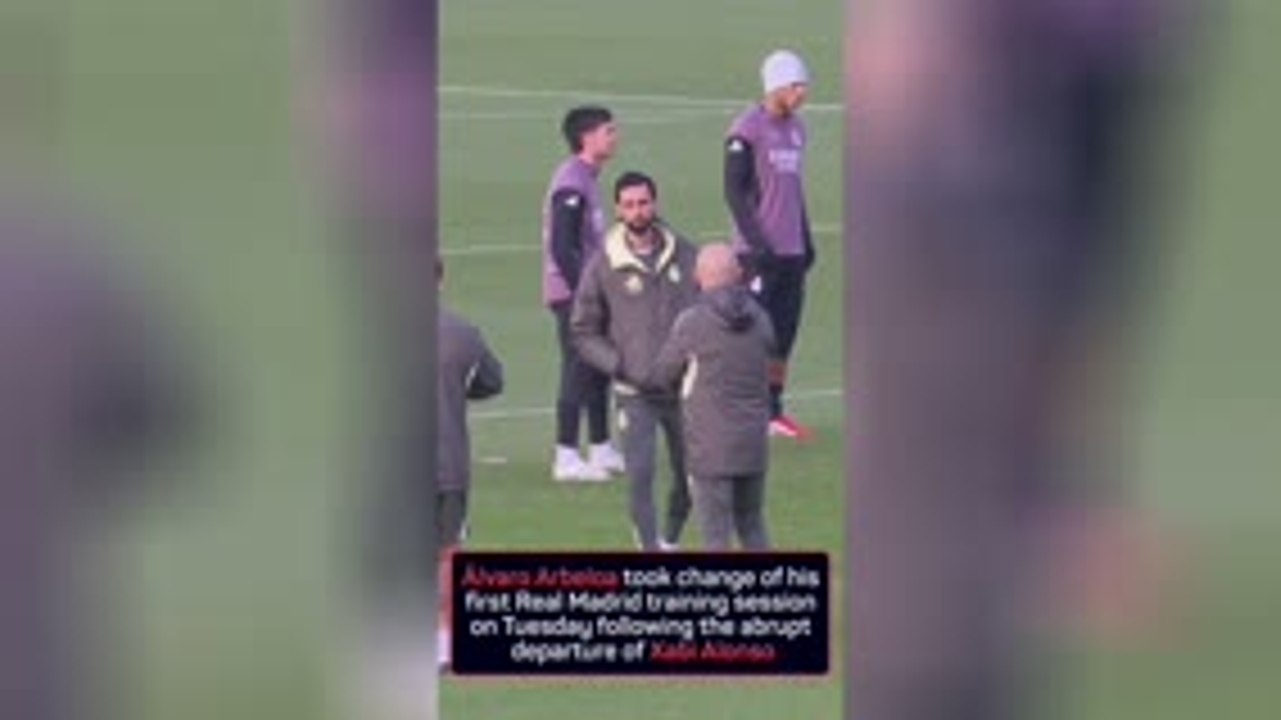 Alvaro Arbeloa's first Real Madrid training session!