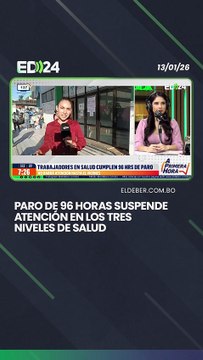 Paro de 96 horas suspende atención en los tres niveles de salud