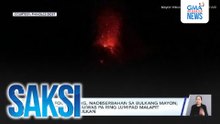 Lava fountaining, naobserbahan sa Bulkang Mayon; mga piloto, pinaiiwas pa ring lumipad malapit sa tuktok ng bulkan | Saksi