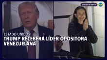 Trump receberá líder opositora venezuelana María Corina Machado na quinta-feira