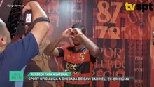 Sport oficializa a chegada de Davi Gabriel, ex-criciúma