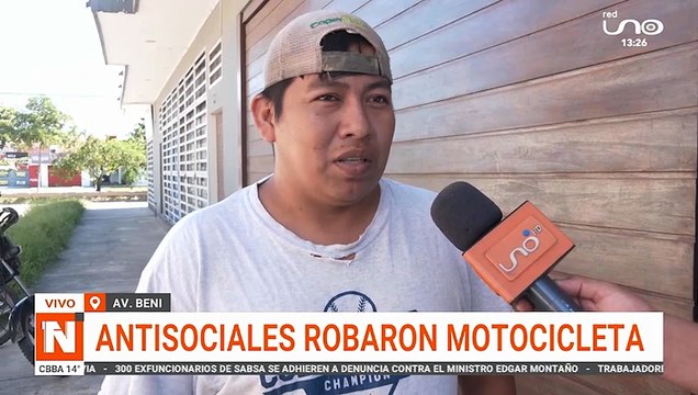 ANTISOCIALES ROBARON MOTOCICLETA