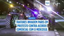Raiva dos agricultores franceses: 350 tratores entram em Paris