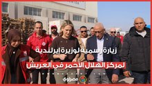 زيارة رسمية لوزيرة إيرلندية لمركز الهلال الأحمر في العريش