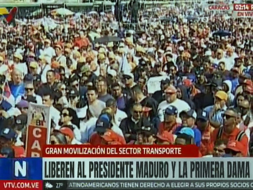 Transportistas manifiesta su respaldo a la Revolución Bolivariana y al Jefe de Estado Nicolás Maduro