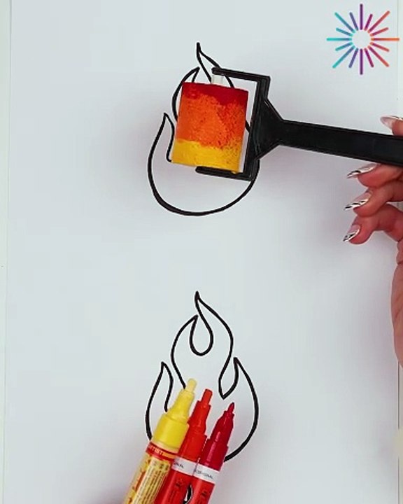 Acrylic vs paint markers flame test 🔥